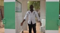 BURKINA FASO: Young entrepreneur manufactures solar-powered body disinfector©Mahomed Billa