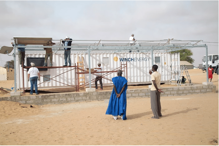 AFRICA: Winch launches containerised solar-lit clinics©Winch Energy