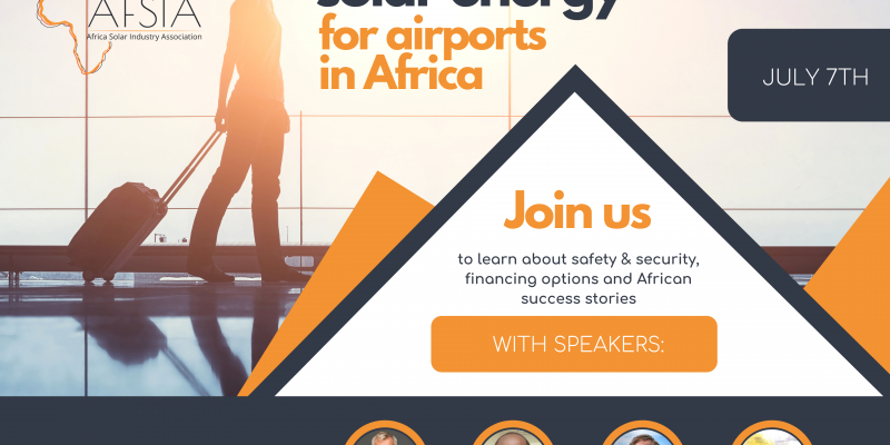 AFRIQUE : l’Afsia organise un webinaire sur la solarisation des aéroports le 7 juillet