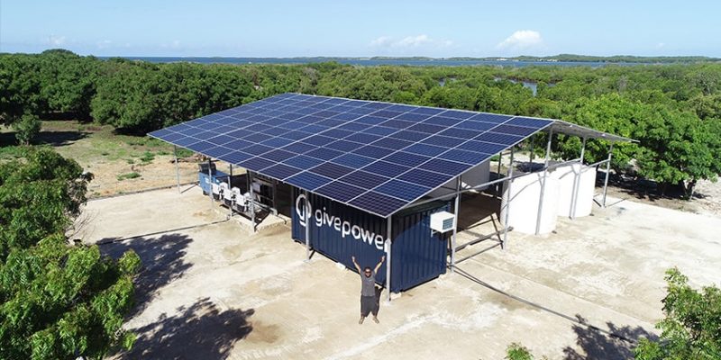 KENYA: GivePower installs solar-powered desalination system at Likoni©GivePower