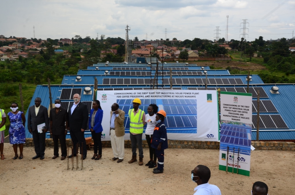 OUGANDA : la Nucafe dote son usine de Namanve d’une centrale solaire PV de 172 kWc ©Nucafe
