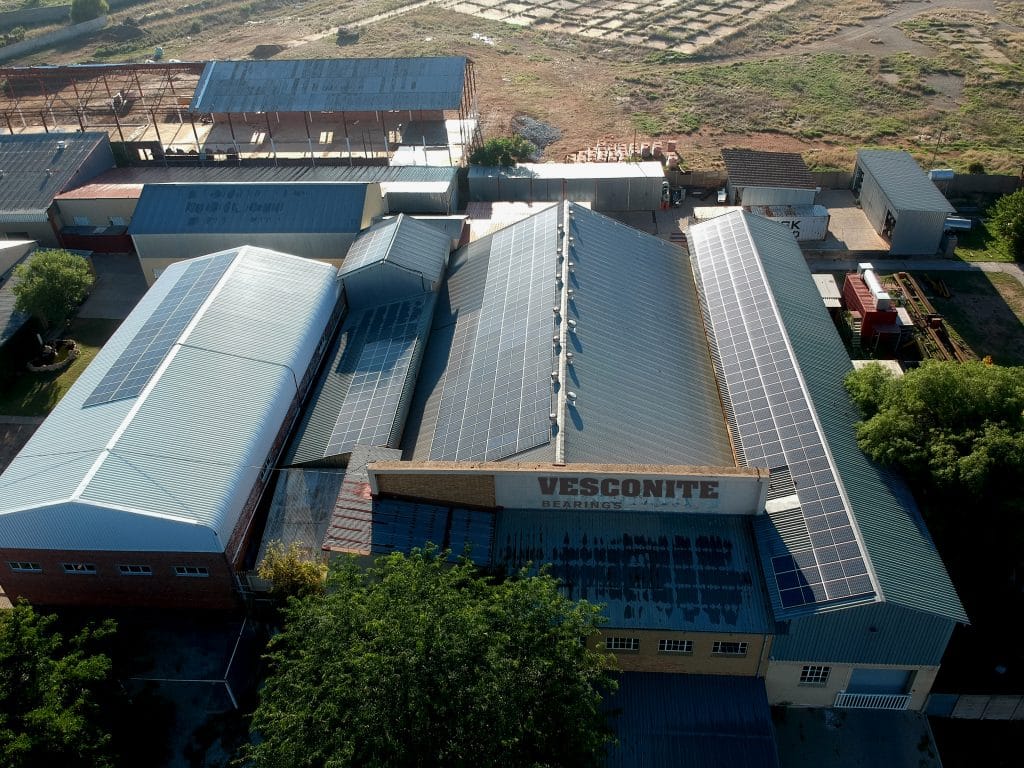 AFRIQUE DU SUD : Vesconite dote son usine de Virginie d’un système solaire de 60 kWc©Vesconite Bearings