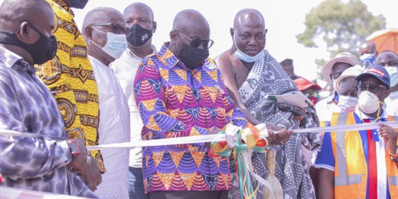 GHANA : Nana Akufo-Addo inaugure la mini-centrale hydroélectrique de Tsatsadu de 45 kW©BPA