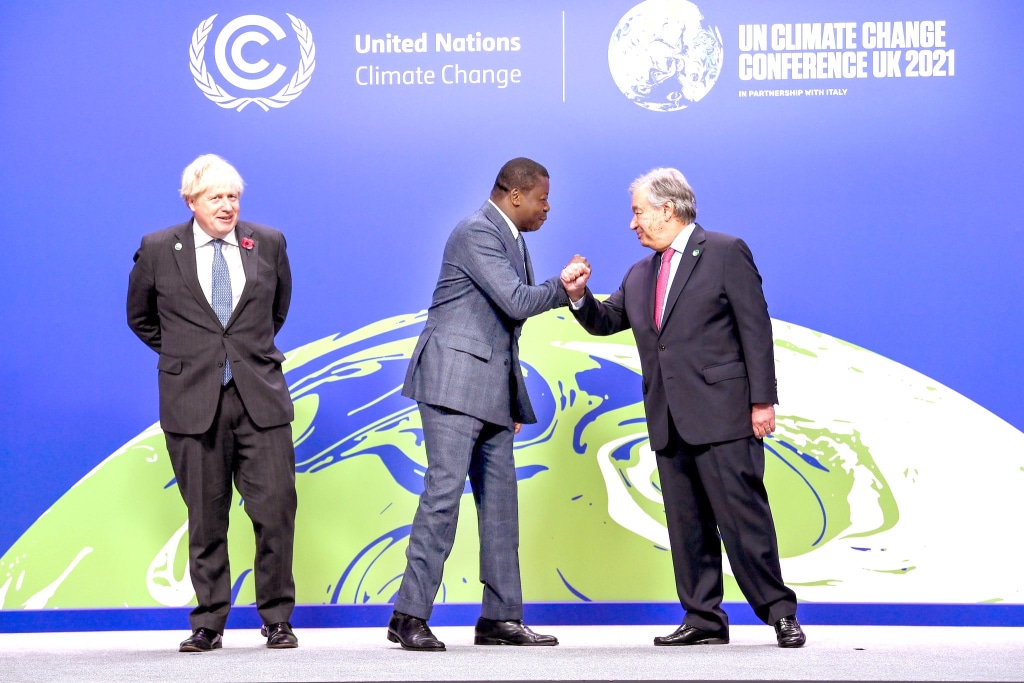 COP26 : le Togo a besoin de 2,6 Md $ pour réduire ses émissions de 30 % d’ici à 2030 ©Président de la République togolaise