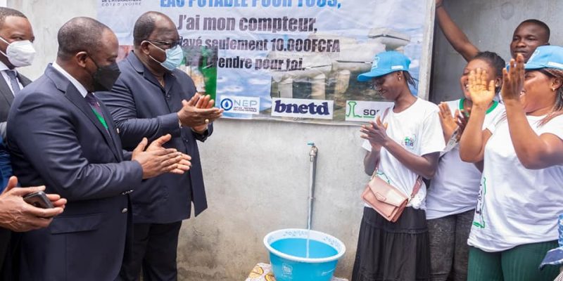 CÔTE D’IVOIRE : plus de 100 000 foyers raccordés au réseau d’eau de la Sodeci en 2021©Ministère ivoirien de l'Hydraulique
