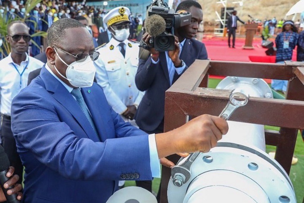 SÉNÉGAL : critiquée, la station de dessalement des Mamelles désormais en construction © Présidence de la République du Sénégal