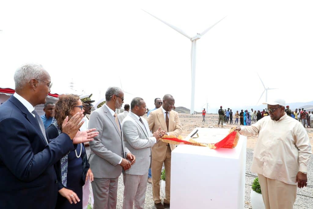 DJIBOUTI: the country's first wind farm inaugurated near Ghoubet Bay © Ismail Omar Guelleh