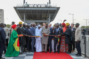 Inauguration of the BRT network on the Place de la Nation in Dakar © Presidency of the Republic of Senegal