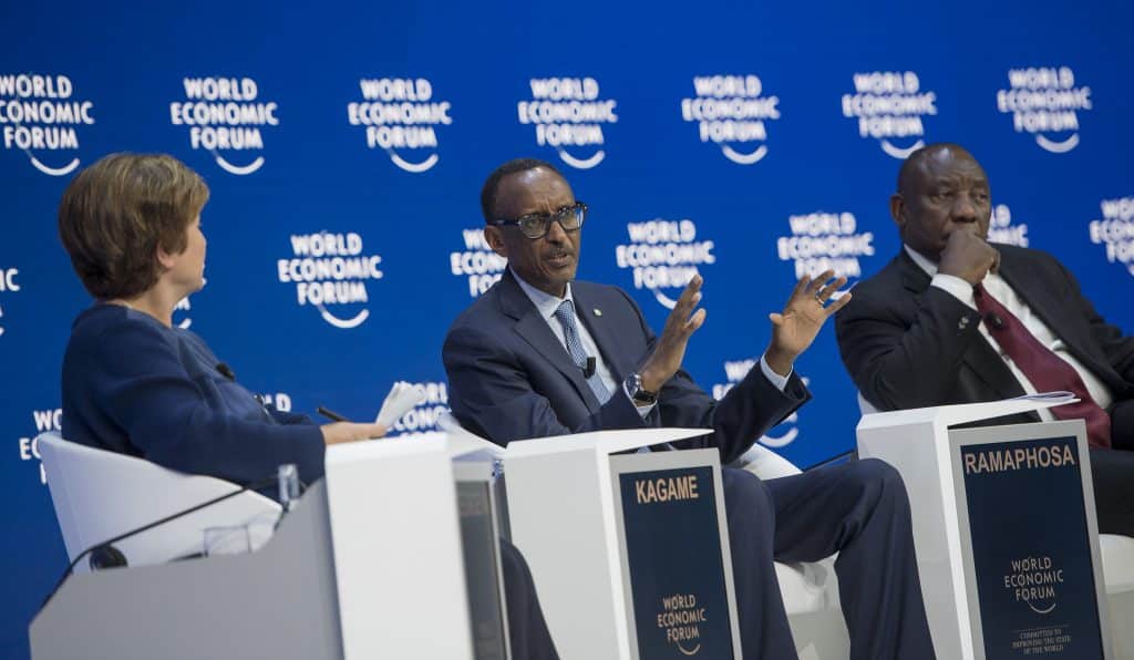 La géopolitique et le climat dominent les débats au Forum économique mondial de Davos ©Paul Kagame