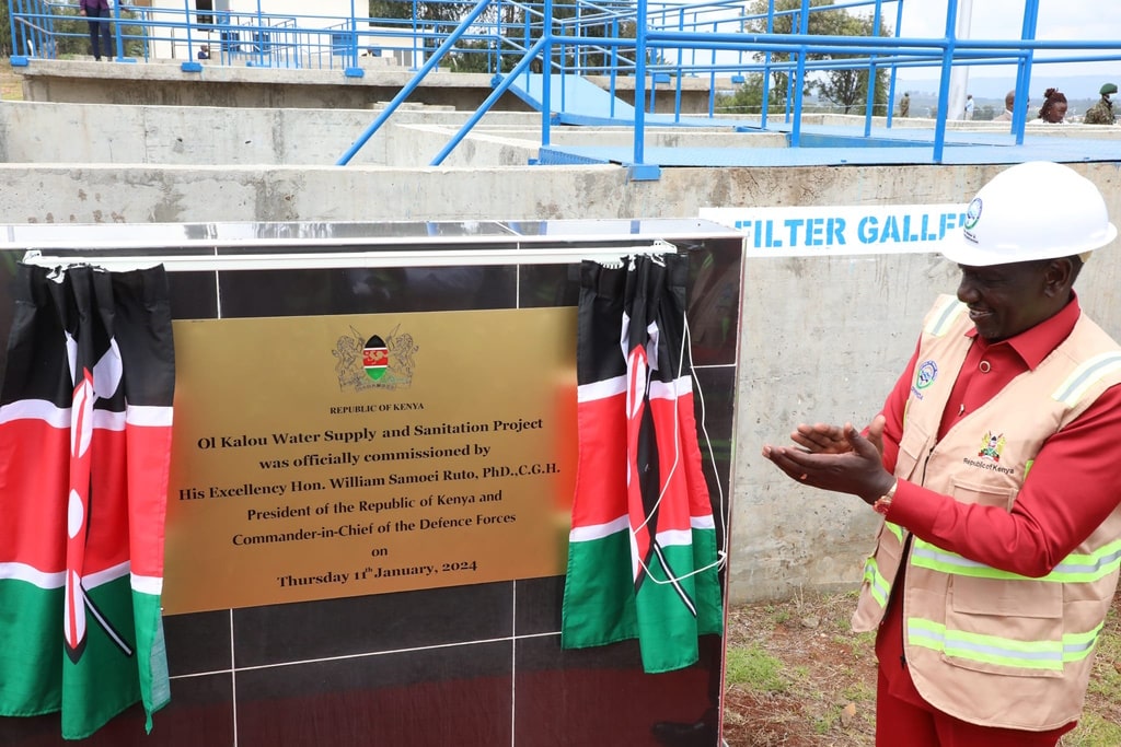 KENYA: William Ruto inaugurates the 1st sewage system in Olkalou, financed by AfDB ©Kenyan Ministry Of Water