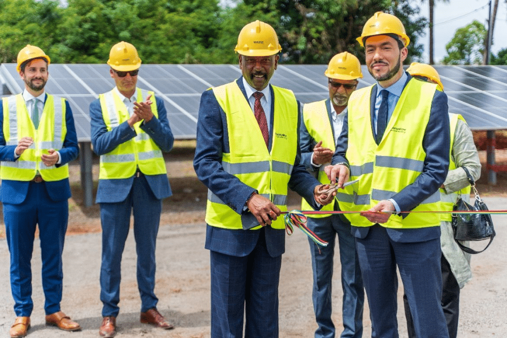 MAURITIUS: France's GreenYellow inaugurates its Arsenal solar power plant (14 MWp) © GreenYellow