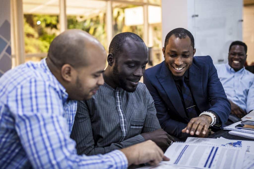 AFRICA: green start-up bosses at the school of innovation and networking ©Village Capital