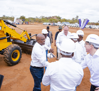 BOSTWANA: work starts on the country's largest solar farm at Mmadinare ©Scatec