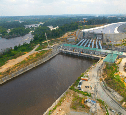 The Nachtigal dam injects its first MW into the Cameroon power grid © NHPC